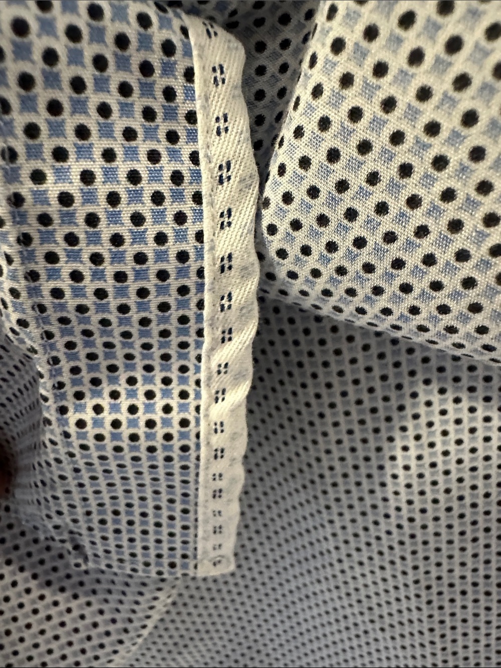 LEO CHEVALIER Designer Men's Light Blue Patterned Button-Down Dress Shirt SZ L - Picture 5 of 13